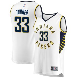 Fanatics Myles Turner Indiana Pacers White Fast Break Replica Splendid Jersey Association Edition Team spirit! Show it off with this awesome jersey.