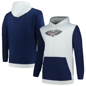 Fanatics New Orleans Pelicans Navy/Silver Big & Unique Tall Primary Arctic Pullover Hoodie Experience luxury! Order this high - end jersey.