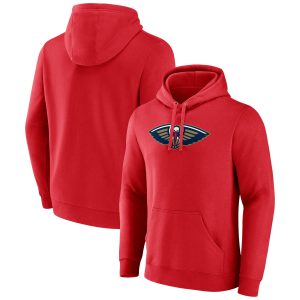 Fanatics New Orleans Pelicans Red Primary Logo Top - notch Pullover Hoodie New arrival! Check out this fresh and exciting jersey.