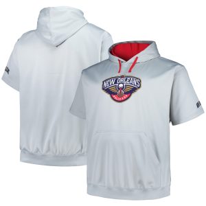 Fanatics New Orleans Pelicans Silver Big Splendid & Tall Logo Pullover Hoodie Customizable! Personalize this great jersey.