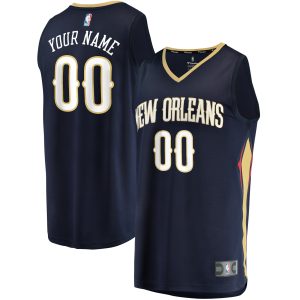 Fanatics New Orleans Pelicans Youth Navy Fast Break Custom Jersey Elegant Icon Edition Limited stock! Be quick and grab this must - have jersey to support your team.