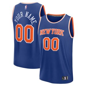 Fanatics New York Knicks Blue Fast Break Custom Jersey Splendid Icon Edition For a short time only! Don't miss out on this fantastic jersey.