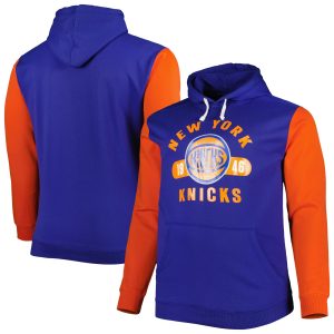 Fanatics New York Knicks Unique Blue/Orange Big & Tall Bold Attack Pullover Hoodie Be a part of the action! Get this game - ready jersey.