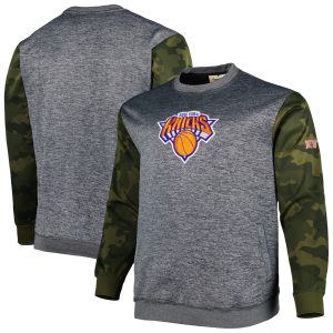 Fanatics New York Knicks Heather Charcoal Big & Tall Camo Stitched Superior Sweatshirt Designed for performance! Get this functional jersey.