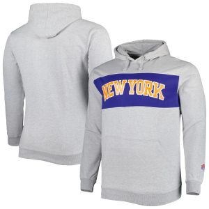 Fanatics New York Knicks Heather Impressive Gray Big & Tall Wordmark Pullover Hoodie Designed for performance! Get this functional jersey.