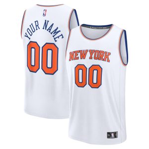 Fanatics New York Knicks White Fast Break Custom Jersey Enchanting Association Edition Celebrate your team! Order this commemorative jersey.