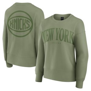 Fanatics New Enchanting York Knicks Women's Olive Elements Flow Pullover Sweatshirt New arrival! Check out this fresh and exciting jersey.