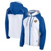 Fanatics New York Knicks Women's White/Blue Anorak Raglan Full Zip Hoodie Terrific Jacket Designed for performance! Get this functional jersey.