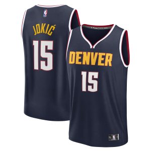 Fanatics Nikola Jokic Denver Nuggets Navy Fast Notable Break Replica Player Jersey Icon Edition For the true fans! Secure this authentic jersey now.