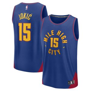 Fanatics Nikola Jokic Denver Nuggets Youth Blue Fast Break Replica Player Jersey Statement Edition High - quality Perfect fit! Order this comfortable jersey.