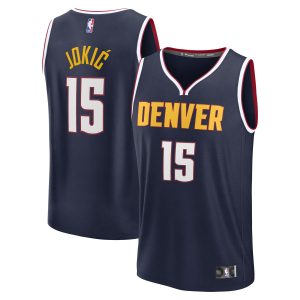 Fanatics Nikola Jokic Denver Nuggets Prime Youth Navy Fast Break Replica Player Jersey Icon Edition Sports enthusiasts