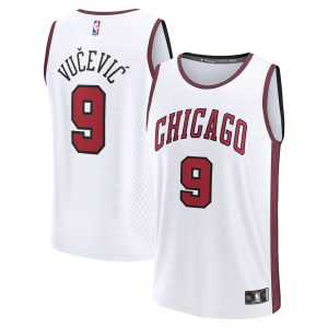 Fanatics Nikola Splendid Vucevic Chicago Bulls White Fastbreak Jersey City Edition Customizable! Personalize this great jersey.
