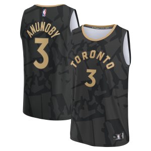 Fanatics Admirable OG Anunoby Toronto Raptors Black Fastbreak Jersey City Edition Designed for performance! Get this functional jersey.