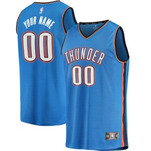 Fanatics Oklahoma City Dashing Thunder Blue Fast Break Custom Replica Jersey Icon Edition Proven quality! Invest in this reliable jersey.