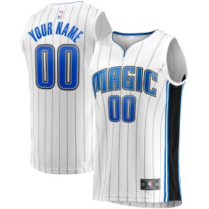 Fanatics Orlando Magic Youth White Fast Break Replica Fabulous Custom Jersey Association Edition Collectors