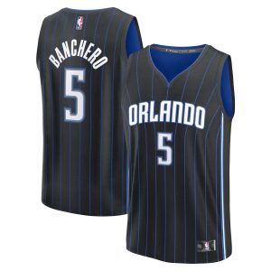 Fanatics Paolo Banchero Classy Orlando Magic Black Fast Break Replica Player Jersey Icon Edition Sports fans