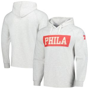 Fanatics Philadelphia Admirable 76ers Ash Softhand Raglan Tri Blend Pullover Hoodie Proven quality! Invest in this reliable jersey.