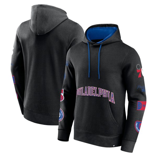 Fanatics Philadelphia 76ers Captivating Black Home Court Pullover Hoodie Upgrade your fan gear! Order this premium jersey today.