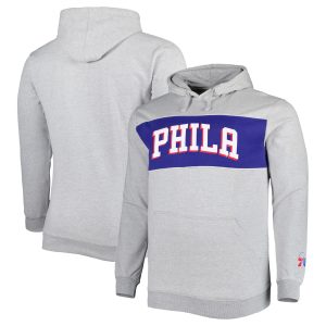 Fanatics Philadelphia 76ers Heather Gray Big & Tall Wordmark Glamorous Pullover Hoodie Fan favorite! Join thousands who love this premium jersey.