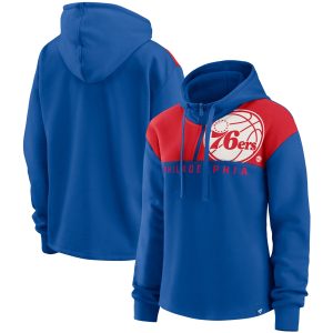 Fanatics Philadelphia 76ers Women's Royal Overslide Fleece Quarter Captivating Zip Hoodie For the true fans! Secure this authentic jersey now.