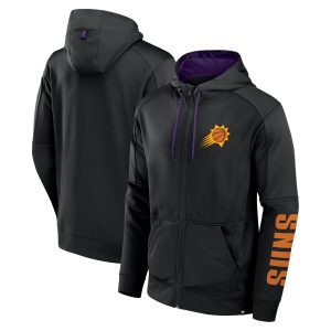 Fanatics Phoenix Suns Black Top - notch Baller Defender Performance Full Zip Hoodie Sports enthusiasts