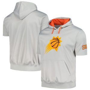 Fanatics Phoenix Suns Silver/Orange Short Sleeve Pullover Hoodie Delightful Perfect fit! Order this comfortable jersey.
