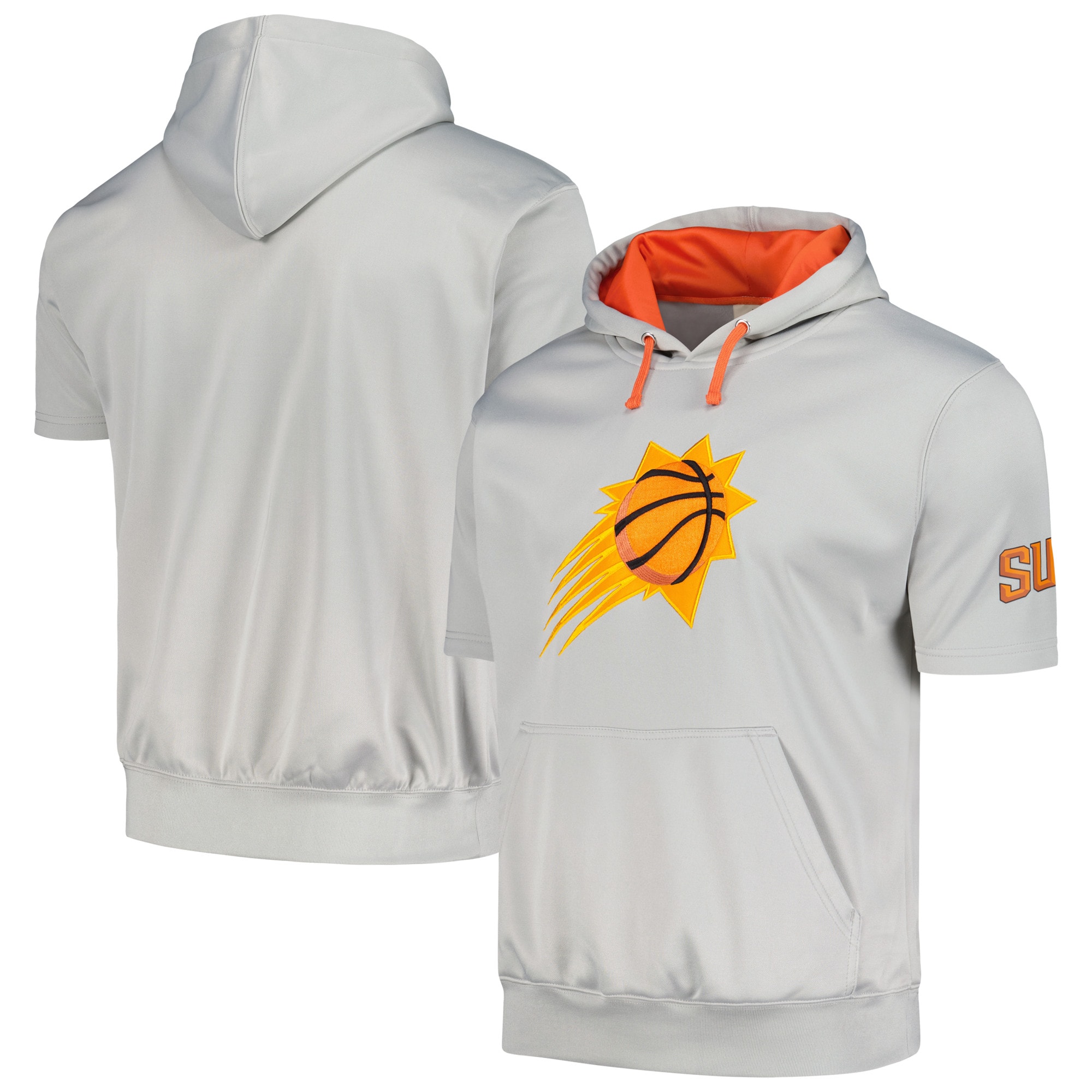 Fanatics Phoenix Suns Silver/Orange Short Sleeve Pullover Hoodie Delightful Perfect fit! Order this comfortable jersey.