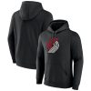 Fanatics Portland Trail Blazers Black Primary Logo Superb Pullover Hoodie Proven quality! Invest in this reliable jersey.