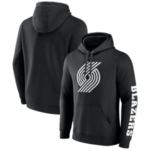 Fanatics Portland Trail Blazers Black Put Me In Coach Dashing Fleece Pullover Hoodie Collectors