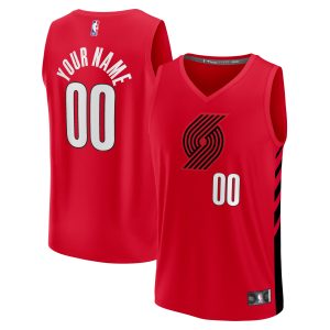 Fanatics Portland Trail Blazers Red Fast Break Custom Replica Outstanding Jersey Statement Edition Show your dedication! Own this special jersey for your team.