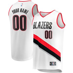 Fanatics Portland Trail Blazers White Fast Break Custom Replica Admirable Jersey Association Edition New arrival! Check out this fresh and exciting jersey.