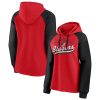 Fanatics Portland Trail Blazers Women's Red/Black Record Exquisite Holder Raglan Pullover Hoodie Authentic look! Wear this genuine jersey.