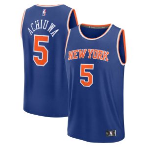 Fanatics Captivating Precious Achiuwa New York Knicks Blue Fast Break Replica Player Jersey Icon Edition Time - sensitive! Order now before the deal expires.