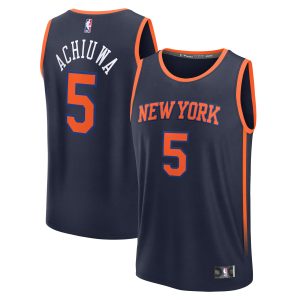 Fanatics Precious Achiuwa New York Knicks Navy Premium - grade Fast Break Player Jersey Statement Edition Celebrate your team! Order this commemorative jersey.
