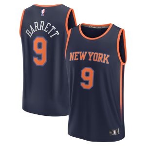 Fanatics RJ Barrett New York Knicks Navy Fast Break Replica Player Dashing Jersey Statement Edition Perfect fit! Order this comfortable jersey.