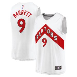 Fanatics RJ Barrett Toronto Raptors Youth White Fast Alluring Break Player Jersey Association Edition Designed for performance! Get this functional jersey.