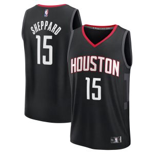 Fanatics Reed Sheppard Houston Rockets Black Fast Break Replica Player Exquisite Jersey Statement Edition Sports fans