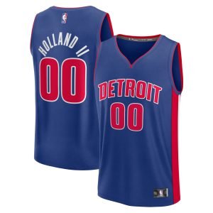 Fanatics Alluring Ron Holland II Detroit Pistons Blue Fast Break Replica Player Jersey Icon Edition Retailers