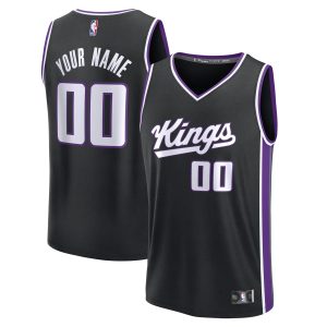 Fanatics Sacramento Kings Splendid Black Fast Break Custom Jersey Icon Edition Last chance! Grab this awesome jersey before it's gone for good.