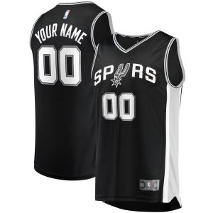 Fanatics San Antonio Spurs Black Fast Break Glamorous Custom Replica Jersey Icon Edition Don't be left out! Get this stylish jersey and show your team pride.