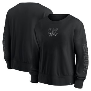 Fanatics San Antonio Spurs Women's Black Oversized Game Day Pullover Sweatshirt Sophisticated Enhance your game - day look! Get this fashionable jersey.