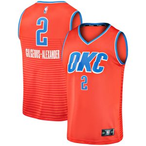 Fanatics Shai Gilgeous Alexander Oklahoma City Thunder Orange Fast Break Team Replica Premium - grade Jersey Statement Edition Retailers