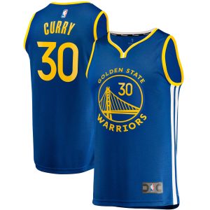 Fanatics Stephen Curry Golden Premium - grade State Warriors Royal Fast Break Replica Jersey Icon Edition Limited edition! Don't miss your chance to own this unique jersey.