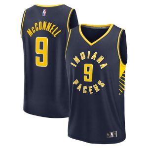 Fanatics T.J. McConnell Impressive Indiana Pacers Navy Fast Break Replica Player Jersey Icon Edition Collectors
