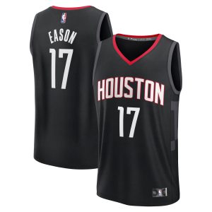 Fanatics Tari Eason Houston Rockets Black Top - notch Fast Break Replica Player Jersey Statement Edition Collector's item! A rare addition to any collection.