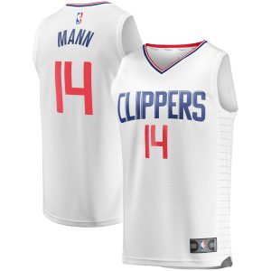 Fanatics Terance Mann LA Clippers White Fast Break Replica Player Jersey Association Striking Edition Stand out from the crowd! Wear this eye - catching jersey.