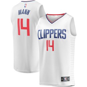 Fanatics Terance Mann LA Clippers Youth White Fast Break Player Jersey Association Edition Notable Collector's item! A rare addition to any collection.