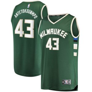 Fanatics Elegant Thanasis Antetokounmpo Milwaukee Bucks Hunter Green Fast Break Replica Player Jersey Icon Edition Best - selling! Order this popular jersey before it's out of stock.
