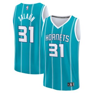 Fanatics Tidjane Salaun Charlotte Hornets Teal 2024 NBA Draft Fast Break Player Jersey Notable Icon Edition Act fast! Only a handful left. Secure this amazing jersey now.