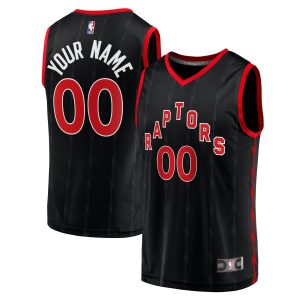 Fanatics Toronto Captivating Raptors Black Fast Break Replica Custom Jersey Statement Edition Customizable! Personalize this great jersey.